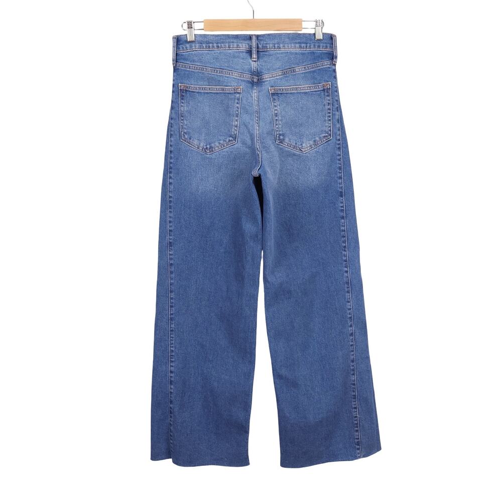 NWT Gap High Rise Stride Wide-Leg Ankle Jeans New Medium Indigo Size 28/6 Tall - Picture 5 of 10